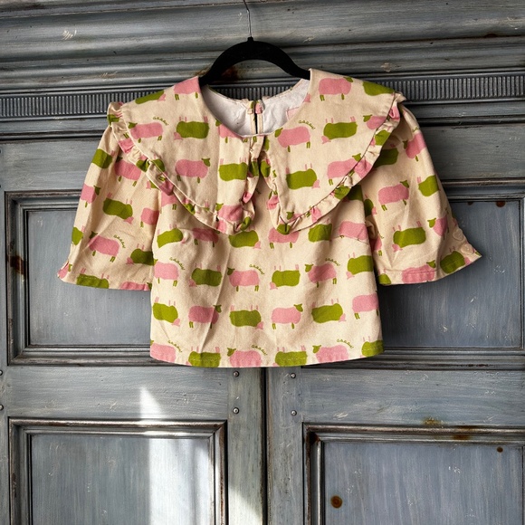 Lisa Says Gah Counting Sheep Green Size XS - Picture 2 of 8